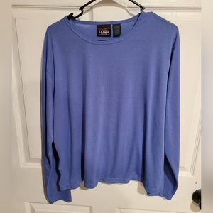 L.L. Bean Blue Long Sleeve Shirt